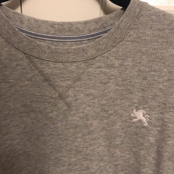 Mens Express Gray Heather Light Weight Sweater (Size Small) - Picture 2 of 4